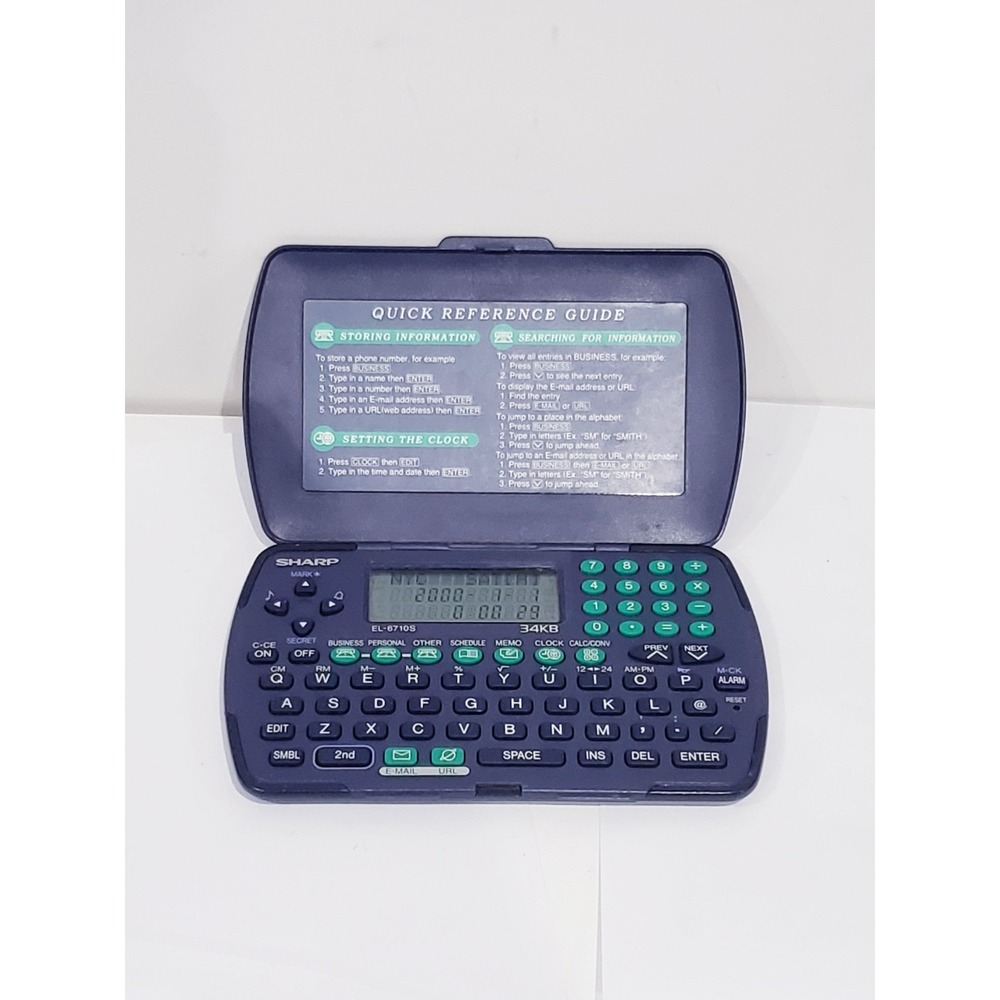 Sharp EL-6710S Electronic Organizer Calculator - Works